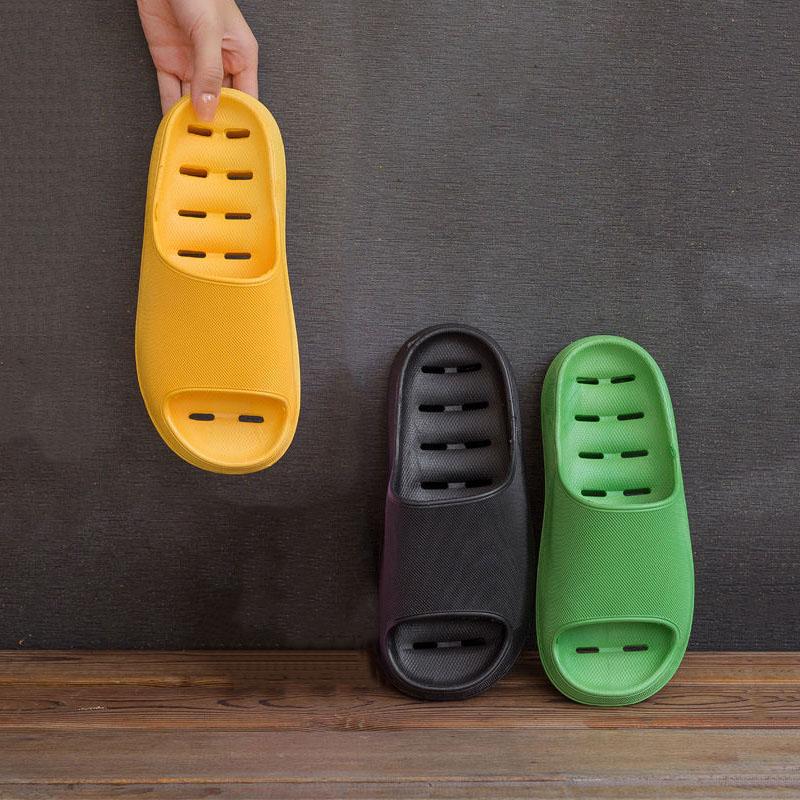 Thick-soled Deodorant Sandals Slippers Men Summer Women Family Bathroom Non-slip Soft Bottom Slippers Couple Slippers