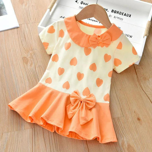 Girls' Summer Dresses Children's Clothes Baby Princess Dresses Fashion Children's Knitted Cotton Skirts