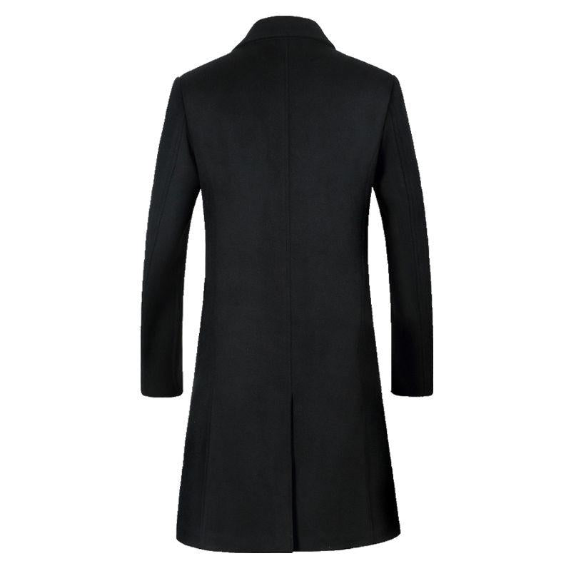 Autumn And Winter  Medium and long section  Woolen coat  Large size Windbreaker Men's clothes