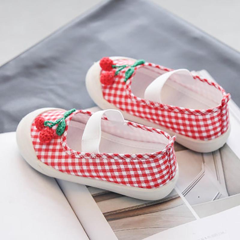 Canvas Shoes Kindergarten Indoor Shoes Cloth Shoes Non-slip Soft Bottom Little Princess Pedal