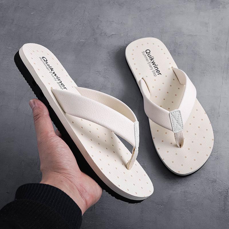 Slippers men's summer fashion wear wild casual pinch flip flops men's trend beach slippers