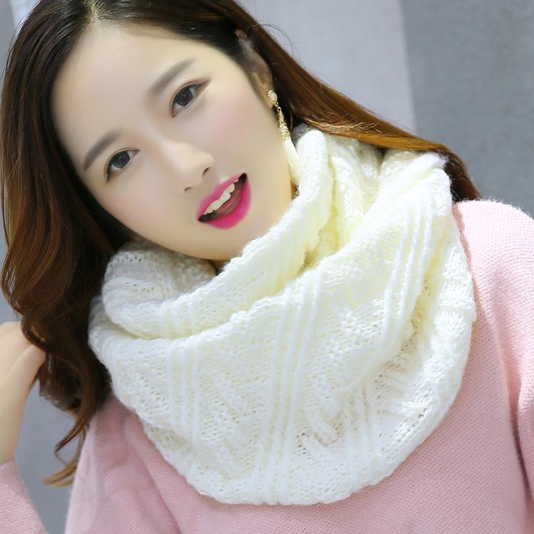 Warm Accessories Women Men Infinity Shawl Knitted Neck Warmer Scarf