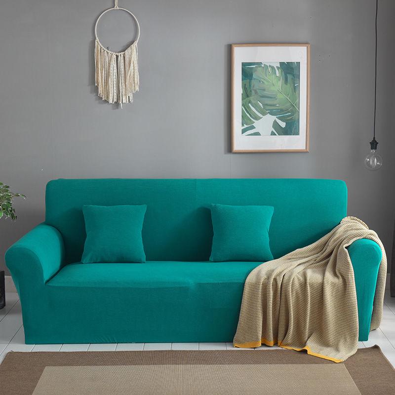 Pure color Solid Sofa Cover Modern Elastic Couch cover Furniture Protector Living Room1/2/3/4 Seater