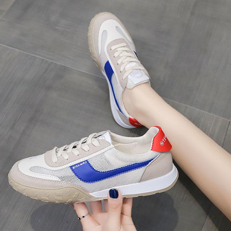 Spring and Summer Forrest Shoes Women's Casual Fashion Net Shoes Breathable Mesh All-match Student Sports Shoes