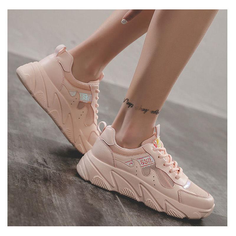 Summer Hollow Breathable Sports Shoes Flat Casual Women's Shoes Net Shoes Running Shoes