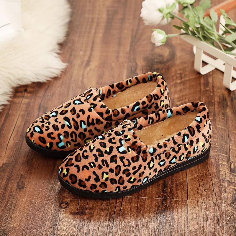 Women's Flat Winter Shoes Casual Slip on Female Snow Shoes Flat Shoe Women  Winter Non-Slip Warm Plush Shoe