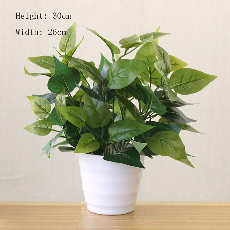 Fake Green Plants Artificial Flower Plants Ornaments Green Radish Potted Anthurium Living Room Bedroom Hotel Club Plastic Furnishings