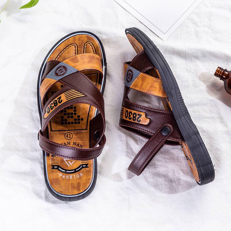 Summer Waterproof Non-slip Sandals Men's Soft Bottom Wear-resistant Sandals Dual-use Breathable Sandals Drag Men