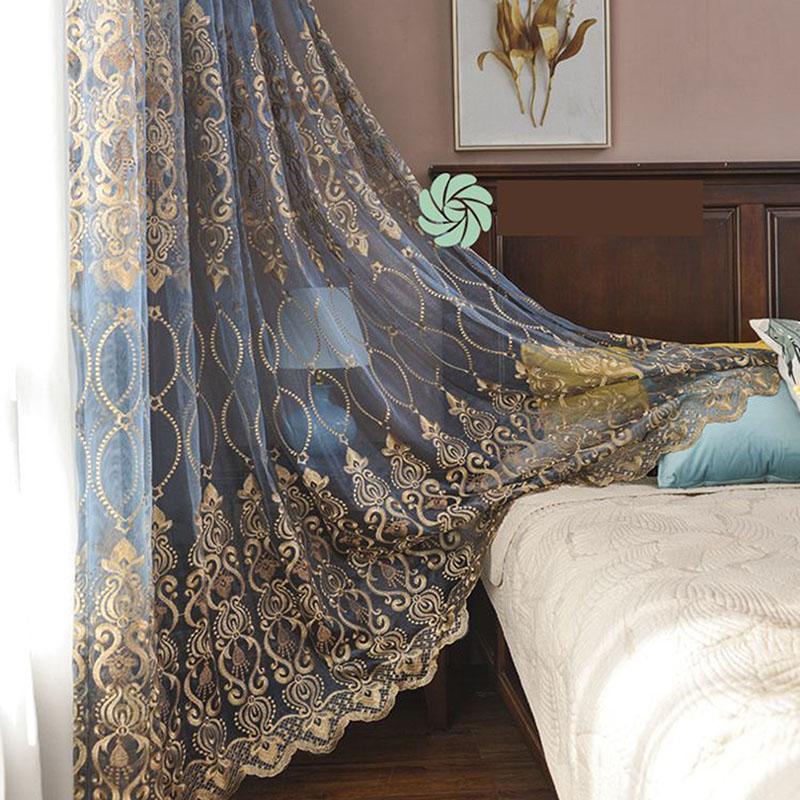 Luxury Sheer Curtains for Living Room  Bedroom Kitchen Tulle Curtains for Windows Voile Yarn Curtains  for Bedroom