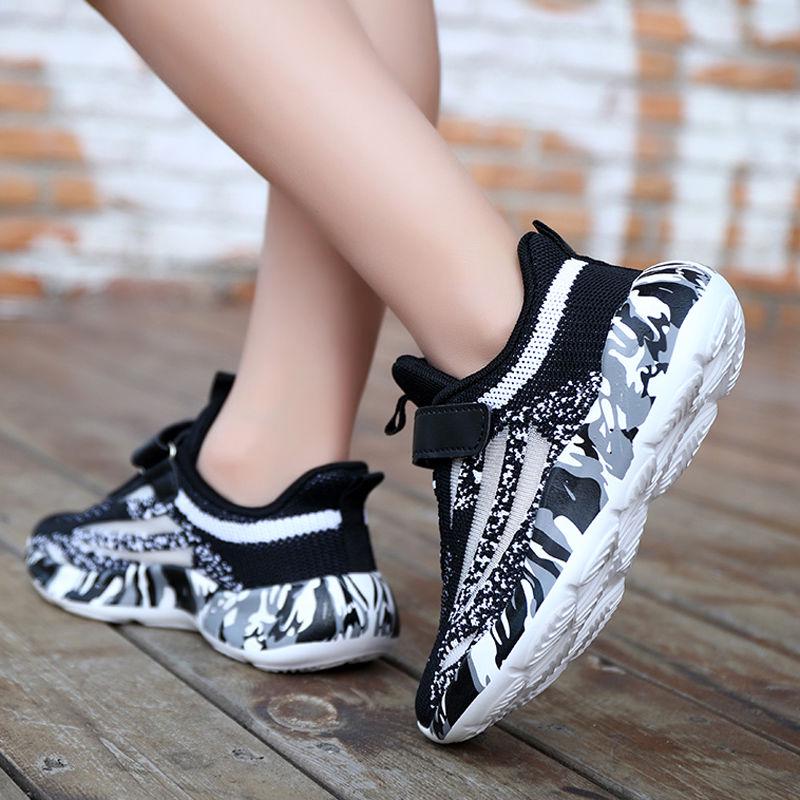 Kids Sport Shoes for Boys Girls Running Shoes Fashion Sneakers Breathable Mesh Children's Tennis Trainers Shoes for Teens