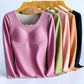 Women Two-color Double-sided Non-marking Cationic Heating Thermal Underwear Brushed Velvet Suit