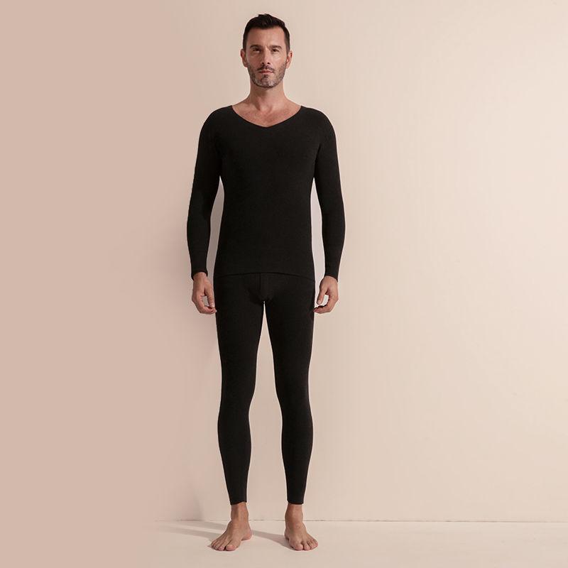 Thermal Underwear Men's Seamless Self-heating Thickening Plus Velvet De Velvet Thermal Clothing Suit Autumn Clothes Long Trousers Men's Winter