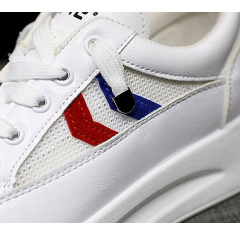 Thick-soled White Shoes All-match Casual Mesh Breathable Sneakers Mesh Shoes Lightweight and Breathable Increased Sole