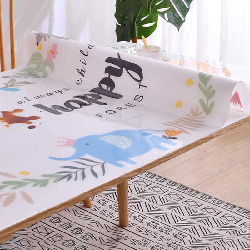 PVC Table Mat Table Cloth Oval Table Cloth Coffee Table Table Mat Table Cloth Waterproof and Oil-proof Disposable Anti-scald