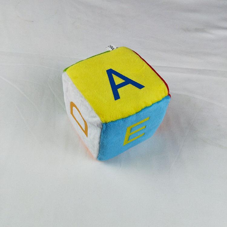 Large Number Points English Dice 10cm Sponge Plush Throwing Toys Children's Enlightenment Cognitive Toys