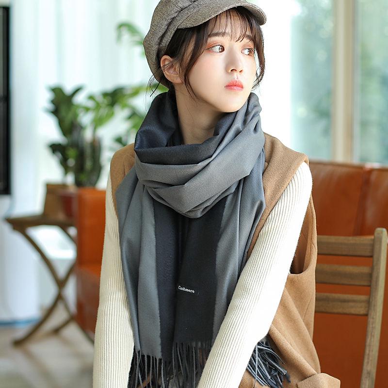 Scarf for Women Women's Long Cashmere Wrap Scarf Shawl Solid Color Stole Pashmina