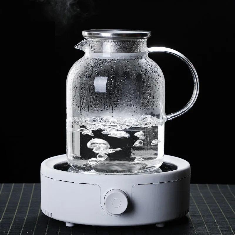 Thickened Heat-resistant Glass Jug Explosion-proof Cold Kettle Large-capacity Kettle Household Hospitality Multi-purpose Filter Teapot