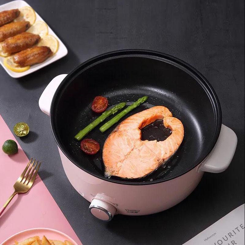 Multifunctional Electric Frying Pan Non-stick Pan Household Electric Heating Pan Student Dormitory Electric Skillet Cooking Pot