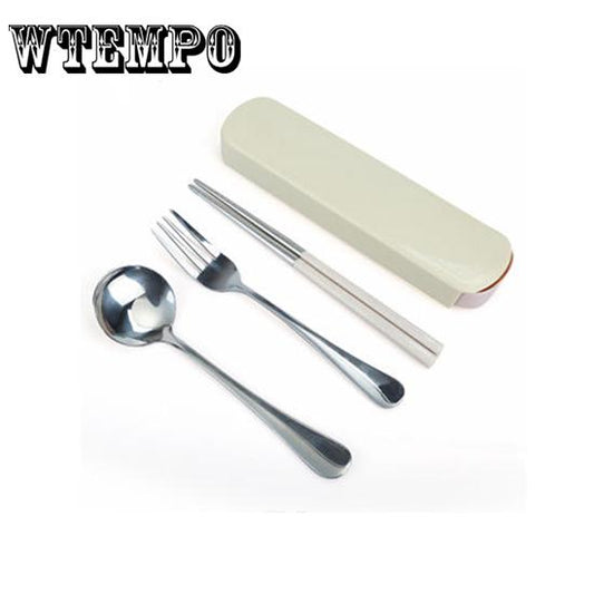 Brand Chopsticks Spoon Set Creative Portable Tableware 3pcs Adult Student Travel Lunch Box