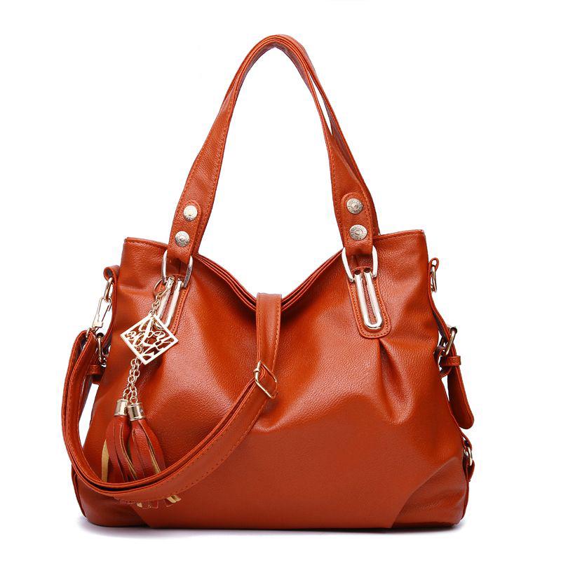 European and American style Shoulder Handbag Trendy wild Woman bag Patent leather bag Big capacity