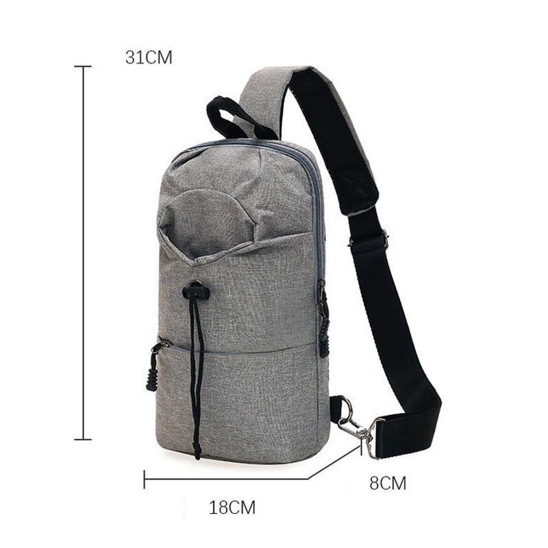 Men Women Shoulder Bag Unisex Canvas Sling Bag Outdoor Sports Riding Waterproof Travel Home Supplies Crossbody Chest Bag for Gift