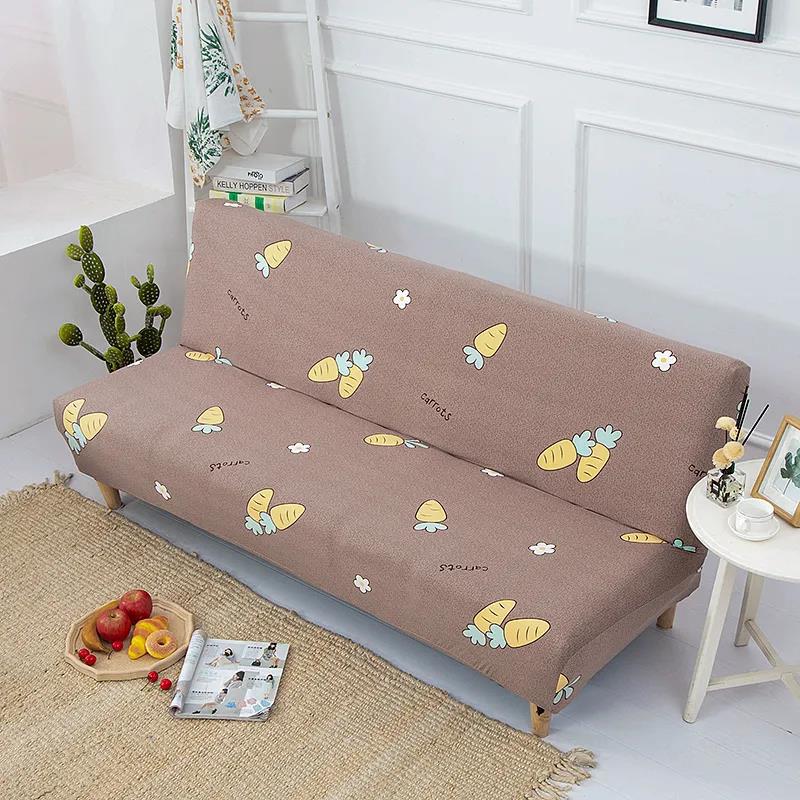 Europe Spandex Removable Folding Sofa Bed Cover Stretch Armless Couch Cover Slipcover Sofa Protector for Living Room