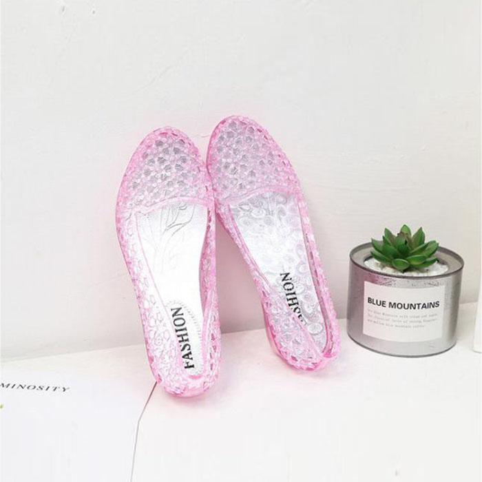 Jelly Shoes Sandals Female Summer Exterior Wearing Sand Beach Korean Version Increase Anti-slip Shoes