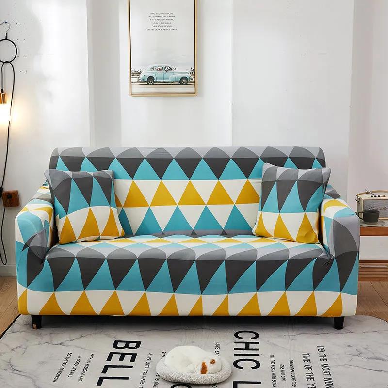 Nordic Style Living Room Decoration 1/2/3/4 Seat Printing Sofa Cover Flexible Sofa Cover, Living Room Sofa Cover Armchair Cover, Sofa Protection Cover