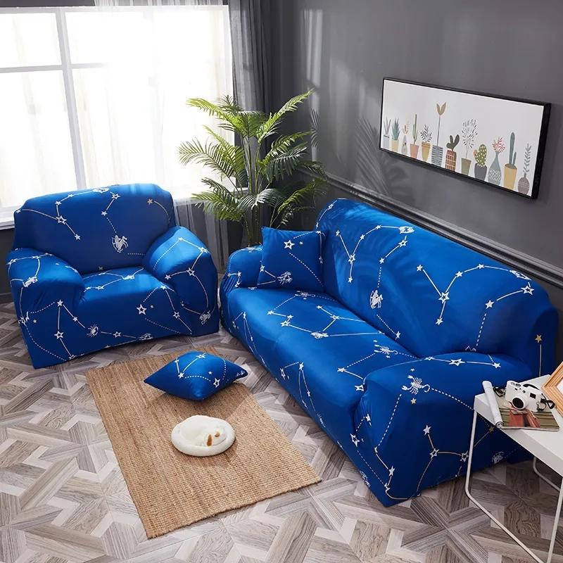 Elastic sofa covers for living room anti slip cartoon sofa slip cover 1/2/3/4 Seater simple mordern casual Slipcover Universal