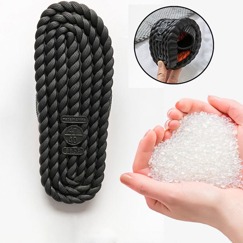 Korean Version of The Slippers Male Xiaju Home Massage Bathroom Couple Male Sandals and Slippers Women