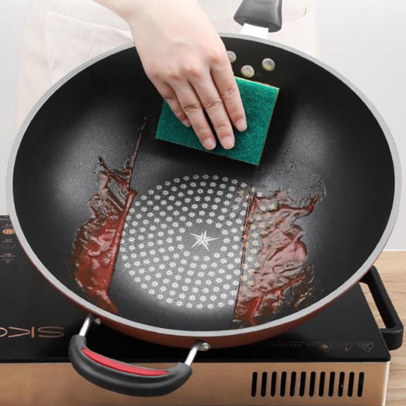 Frying Pan Wok Household Wok Pan with Pancake Non-stick Pan Cookware Family Dinner No Lampblack Frying Pan with Cover