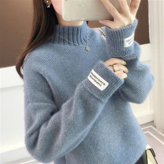 2019 Women Sweater Casual Turtleneck Female Pullover Long Sleeve Warm Soft Autumn Winter Knitted