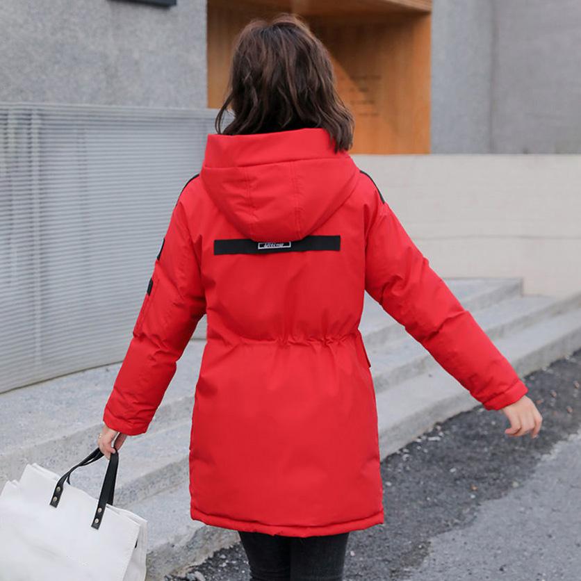 Women's Cotton-padded Jacket Loose Down Padded Jacket Tooling Winter Hooded Cotton-padded Jacket Women's Mid-length Thick Warm Jacket