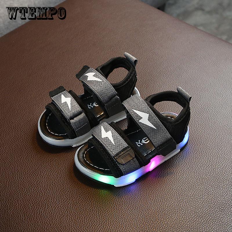 Luminous Glowing Kids Sandals Shoes Boys Girls Baby Led Lighting Sneakers Children Sandals