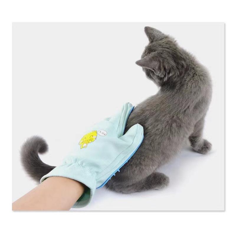 Pet Dog Comb Gloves Floating Hair Dog Cat Grooming Removal Teddy Golden Retriever Husky Dog Matted Hair Cleaner Gloves Large Dog Combing Massabe Glove