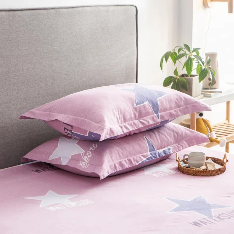 Two-piece Pillowcase Modern Minimalist Thickened Brushed Pillowcase Double Bedroom Pillowcase 48*74cm