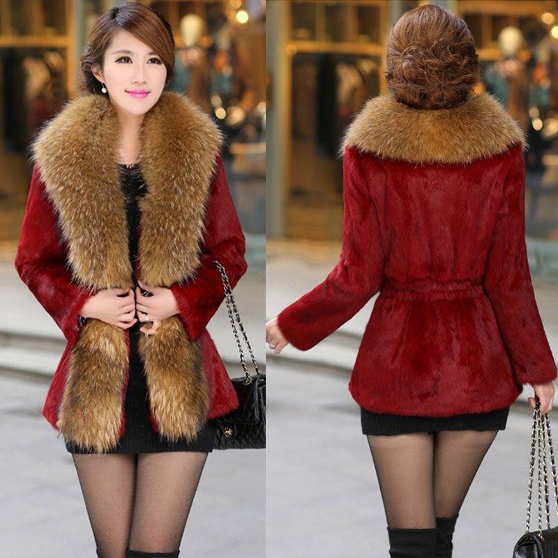 Winter Fur Coat Ladies Short Faux Mink Coat Slim Warm Plus Size Faux Fur Coat Windproof Luxury  Fluffy Coat