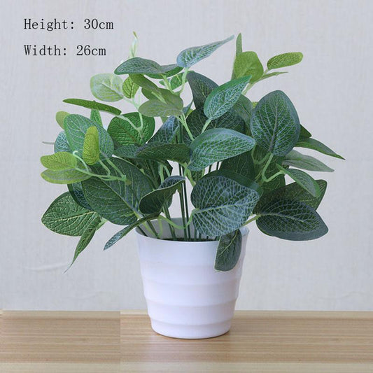 Fake Green Plants Artificial Flower Plants Ornaments Green Radish Potted Anthurium Living Room Bedroom Hotel Club Plastic Furnishings