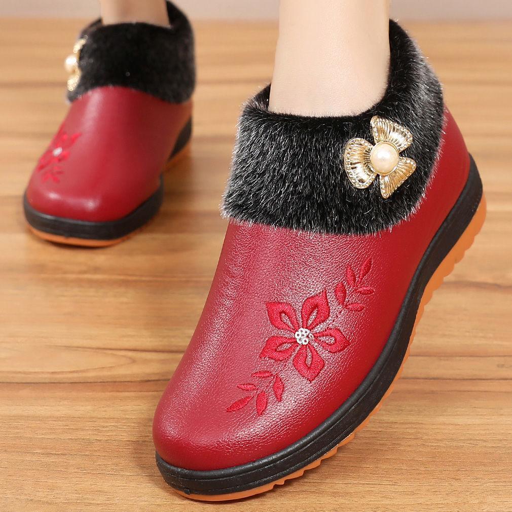 Women's Shoes Winter Plus Velvet Thickening Old Cotton Shoes Non-slip Soft Bottom Warm Shoes