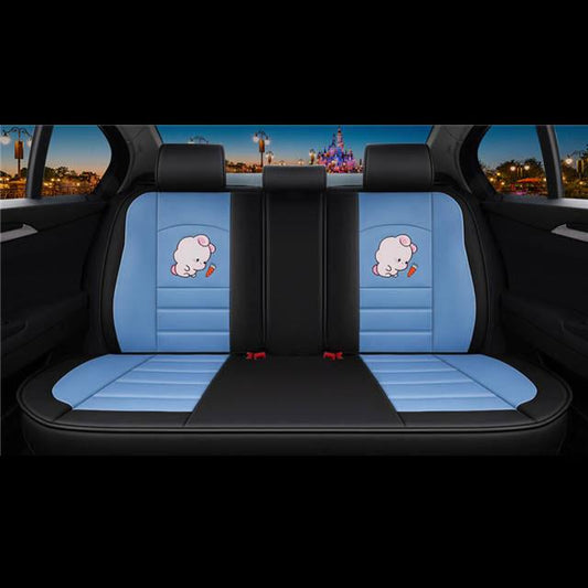 Leather seat cushion cartoon seat cover five seat car cushion all-round universal