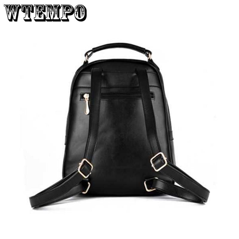 New Women Leather Backpacks Female Shoulder Bag Sac A Dos Ladies Bagpack Vintage School Bags