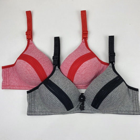 No Steel Ring Sexy Underwear Thin Women's Underwear Gathers Up The Breast Bra Comfortable and Breathable Bra Cotton Fabric Comfortable and Breathable