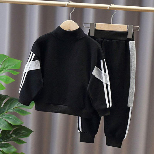 Boys' Autumn Suits Boys' Sports Children's Spring Autumn Korean Version of The Sweater Autumn and Winter Two-piece Suit