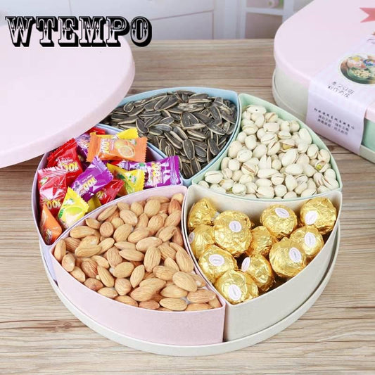 Brand Plastic Storage Box Family House Melon Seed Plate Sitting Room Dry Fruit Box Home