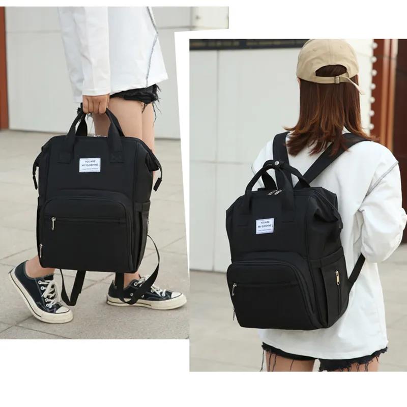 Mommy Bag Double Shoulder Multifunctional Large Capacity Mother Bag Mother Baby Bag Baby Out Baby Mother Bag Pregnant Woman Bag