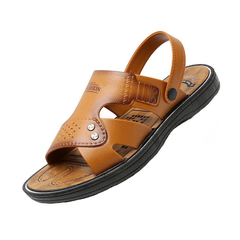 Men's Summer Sandals Soft Non-slip Korean Beach Shoes Casual Men's Sandals and Slippers