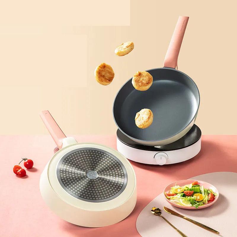 Frying Pan Wok Non-stick Pan Household Pancake Pan Cooking Pan Hand-held Pancake Frying Pan Kitchenware