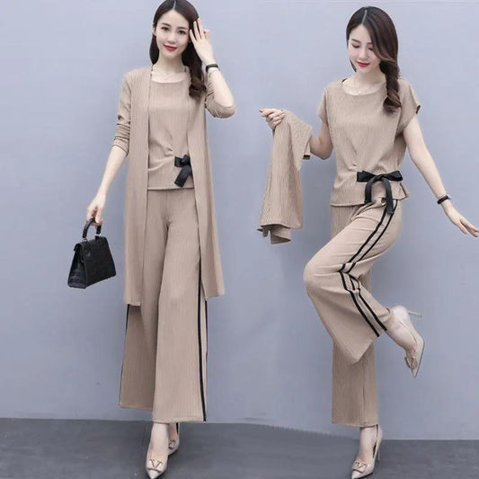 Three-piece Suit Female 2021 Autumn Thin and Lightly Matured Sister