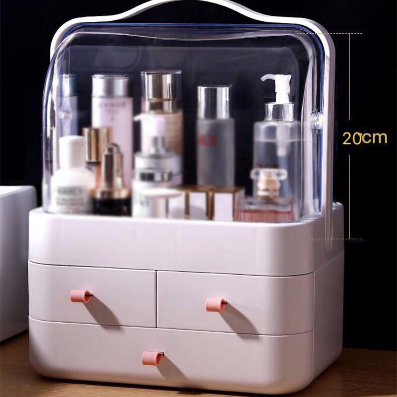 Large Capacity Cosmetic Storage Box Makeup Drawer Organizer Jewelry Nail Polish Makeup Container Desktop Sundries Storage Box