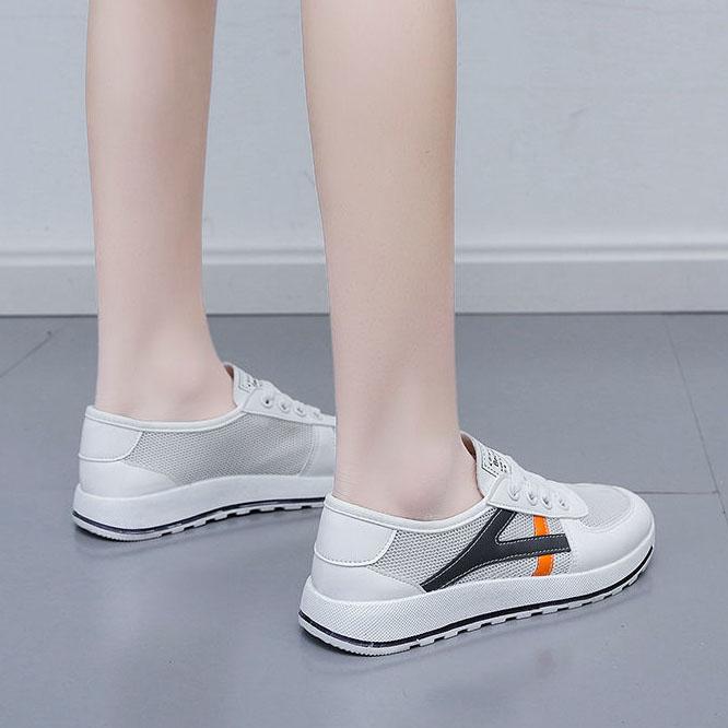 Women's Sports Shoes Breathable Casual Flat Sneakers Female Soft Sole Lightweight Shoes Non Slip Versatile Shoes